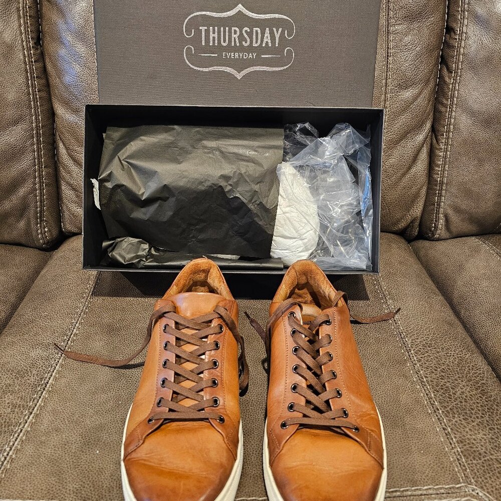 Thursday Boot Company Premier Low Top Sneakers - Men's 12W EE Wide Toffee